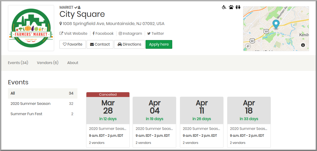 Canceling an Event - Marketspread