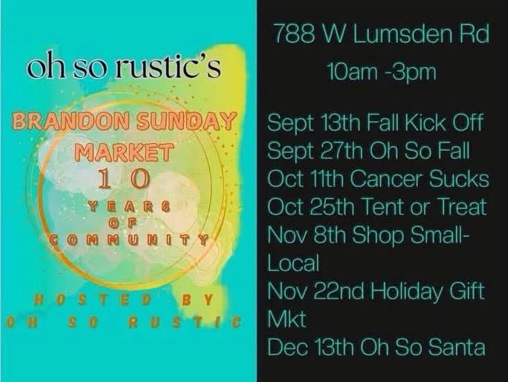 The Brandon Sunday Market
