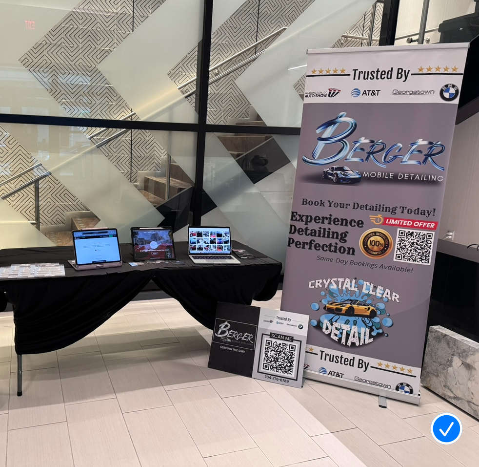 Berger Mobile Detailing Vendor Events | Luxury Auto Detailing, Community Engagement & On-Site Activation