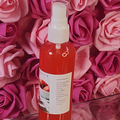 Strawberry Shortcake Body & Hair Spray. 4 Oz Handmade Moisturizing Hair And Body Mist.  Alcohol Free! Room Freshener.