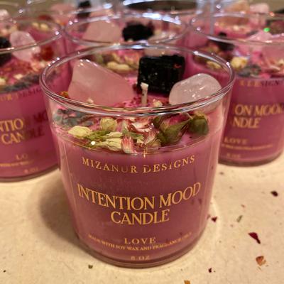 Crystal Infused Intention Candles
