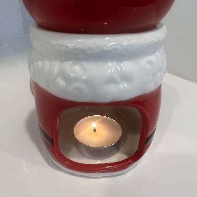 Black Santa Tea Light Wax Warmer