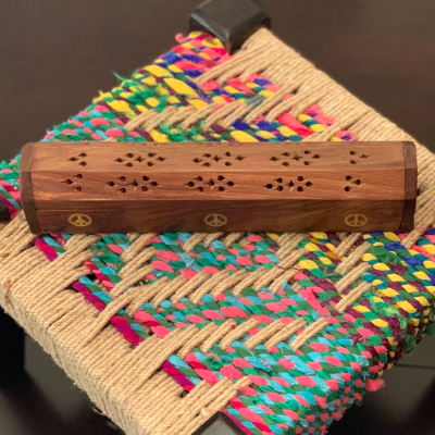 Wooden Coffin Incense Box