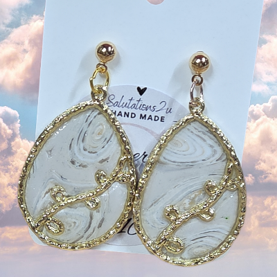 Polymer Clay Nuetral Earrings