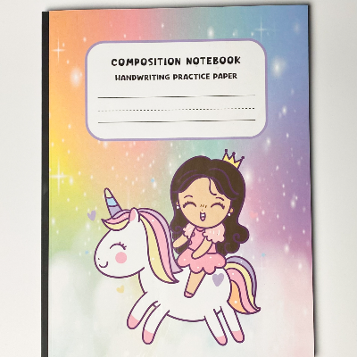 Unicorn Girl Handwriting Practice Journal