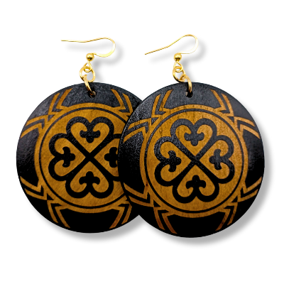 Adinkra - Engraved Earrings