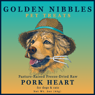 Pork Heart - Pasture-Raised Freeze-Dried Raw Pork Heart Treats For Dogs & Cats