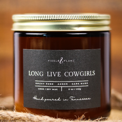 Long Live Cowgirls Candle