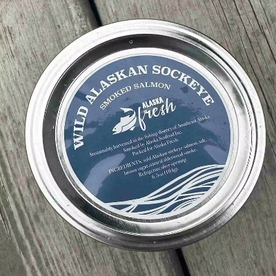 Wild Alaskan Smoked Sockeye Salmon Jar