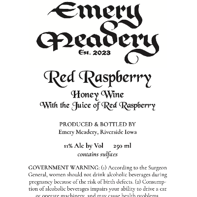 Red Raspberry Honey Wine
