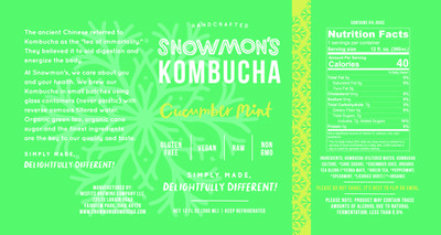 Snowmon's Cucumber Mint Kombucha