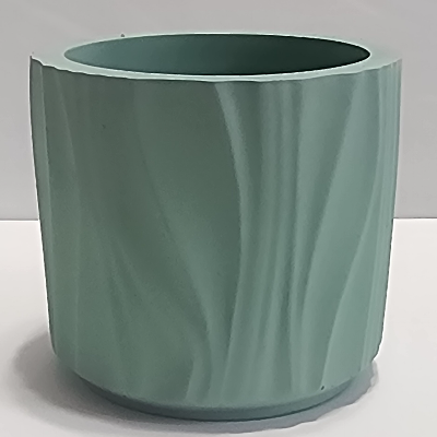 4 Oz 100% Soy Cement Candle Green