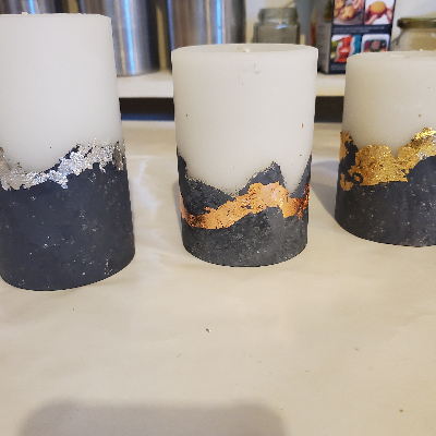 Concrete Pillar Candle - Odor Eliminating