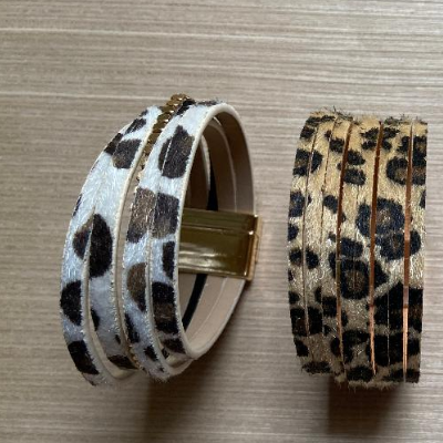 Animal Print Wrap Bracelets