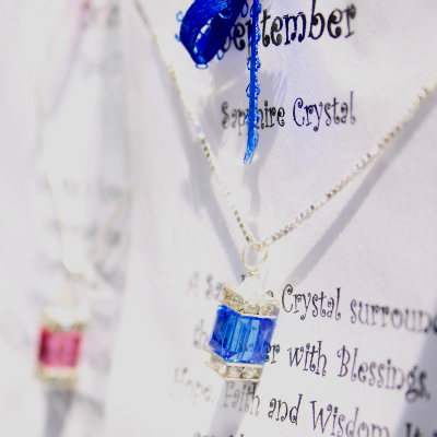 Handmade  Birthstone Sterling Silver Neclaces