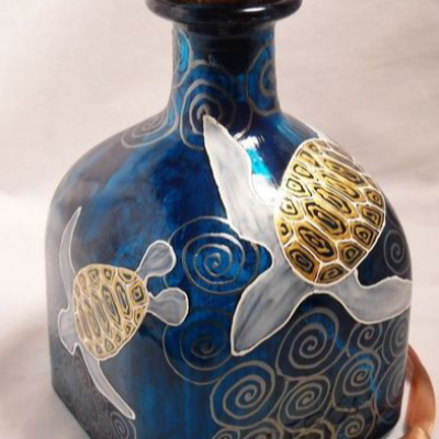 Handcrafted Bottle Tiki Tirch