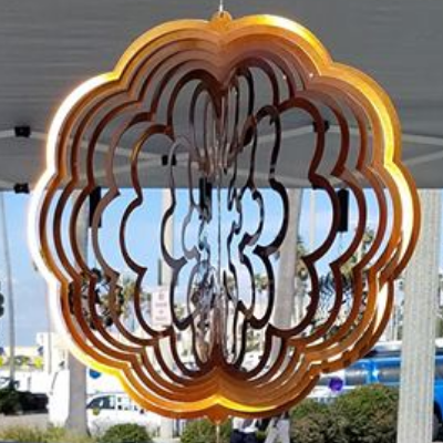 Copper Sun Wind Spinner