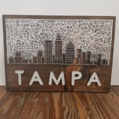 Tampa Deco Skyline W/ Random String Pattern