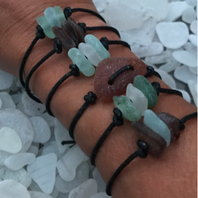 Genuine Sea Glass Bracelets