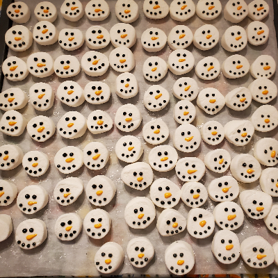 Snowman Marshmallow Toppers