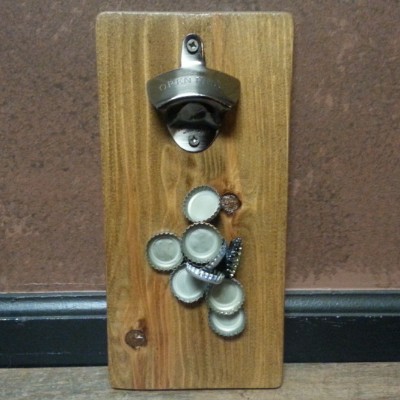 Bottle Opener With Magnetic Cap Catch