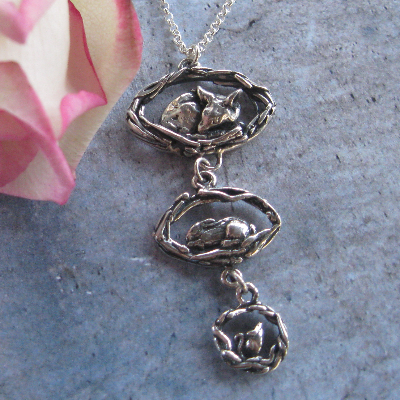 Woodland Burrow Sterling Silver Necklace
