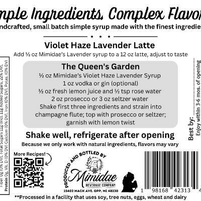 Violet Haze Lavender Syrup