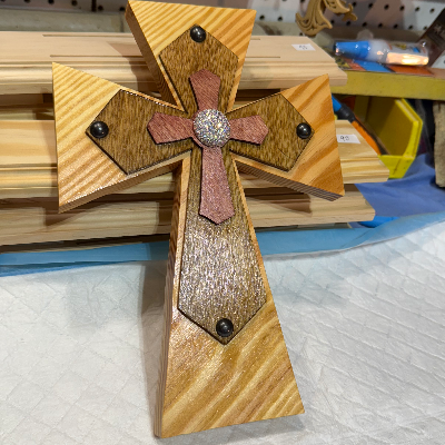 Wooden Layered Cross