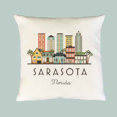 Sarasota Skyline Pillow