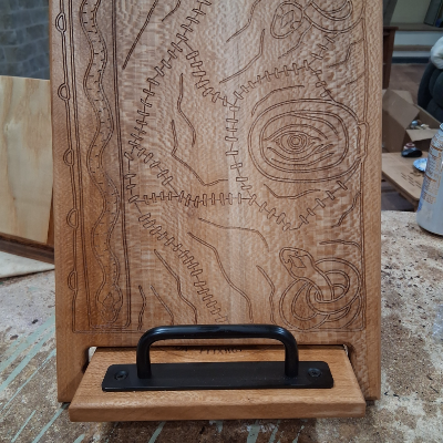 🌿 Handcrafted Hardwood Cookbook Holders