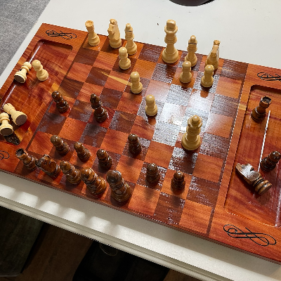 Handrcrafted Cedar Chessboard