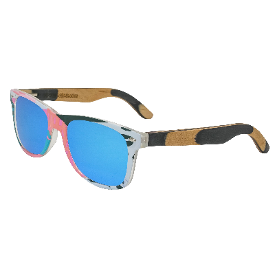 The Cordials - Wooden Sunglasses - Colored Skateboard