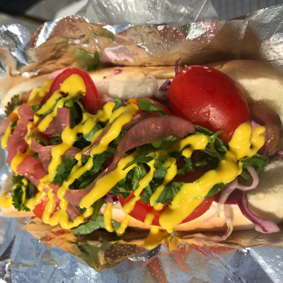 Loaded Beef Hot Dog