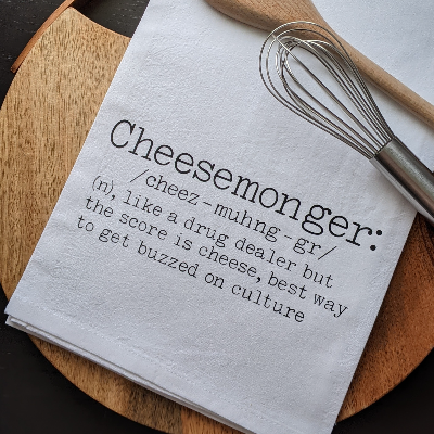 Cheesemonger Definition Tea Towel
