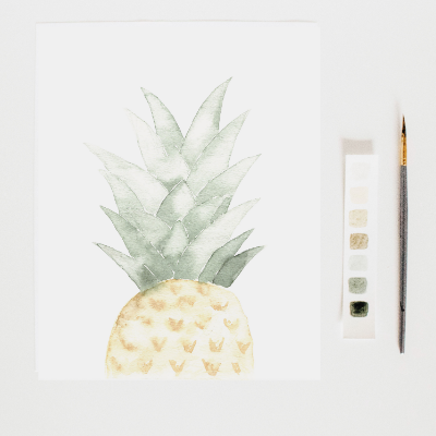 Pineapple 8x10 Print