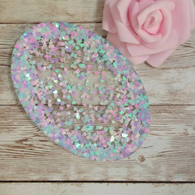 Glitter Resin Soap Dish. Glam Bathroom Decor