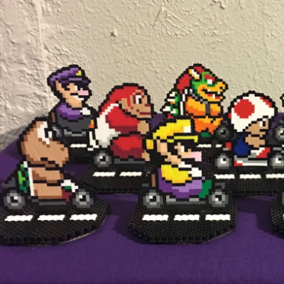 Mario Kart Figures And Stand
