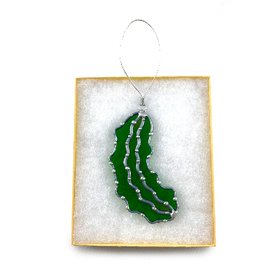 Stained Glass Pickle Ornament