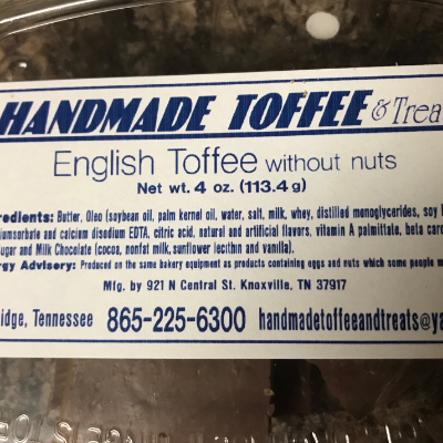 English Toffee Without Nuts
