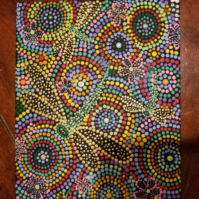 Mandala Dot Painting On Canvas