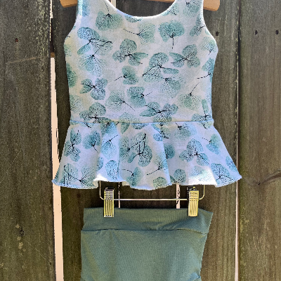Peplum Top With Bloomers/Shorts