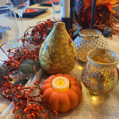 Pumpkin Candle Holder