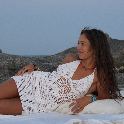 Aloha Crochet Short Dress