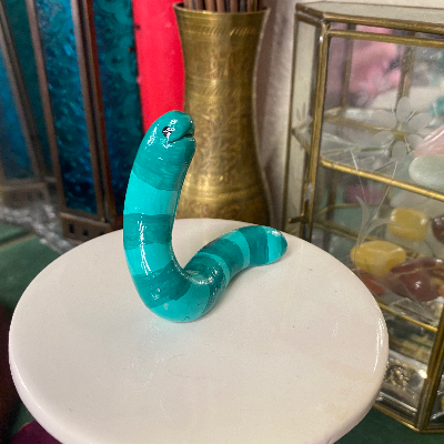 Green Wormie Sculpture