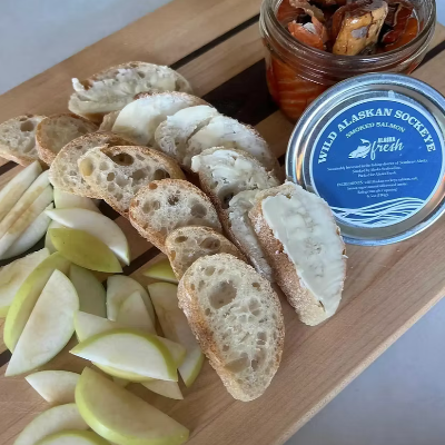 Wild Alaskan Smoked Sockeye Salmon Jar