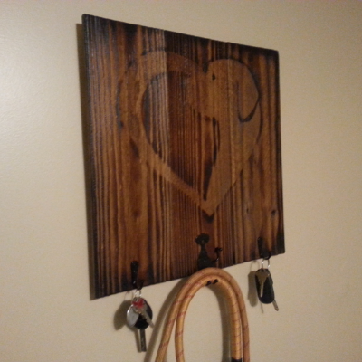 Dog Leash And Key Holder Sign Dog Heart