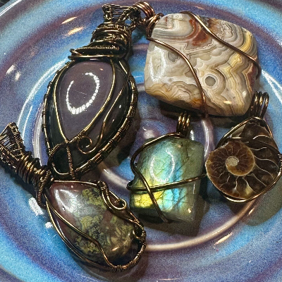 Wire Wrapped Crystals