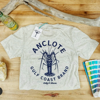 Anclote Gulf Coast Brand Florida Lobster Tee - Oatmeal