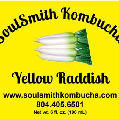 Soulsmith Kombucha Fermented Yellow Raddish
