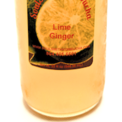 Soulsmith Lime Ginger Kombucha 32 Fl. Oz.